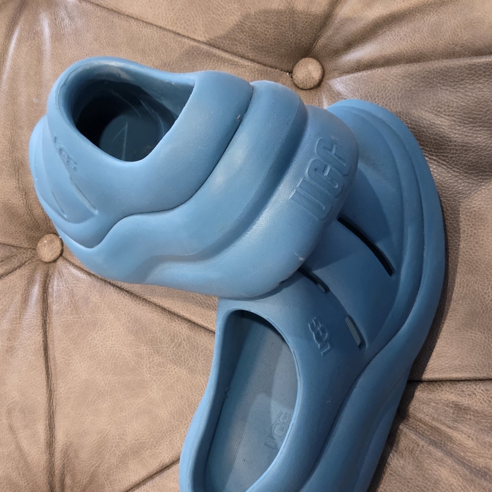 UGG Blue Slide Sandals